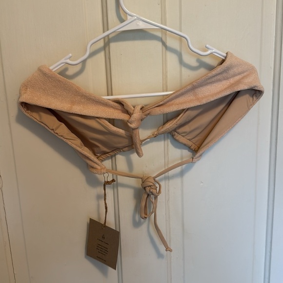 Stone Fox Swim Rico Bikini Top in Biscotti Terry - Picture 7 of 10